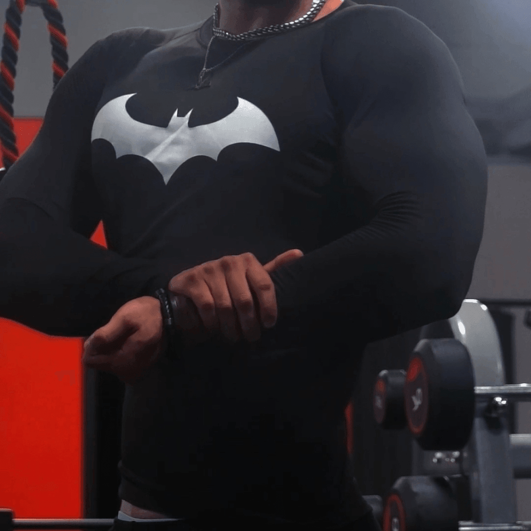 Dark Knight Compression - Black Long Sleeve - Trenflex