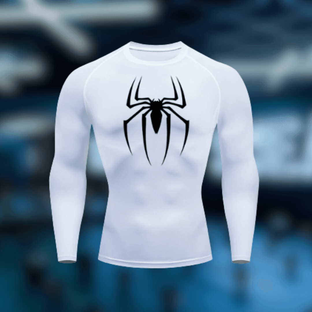 Spidey Compression - White Long Sleeve - Trenflex