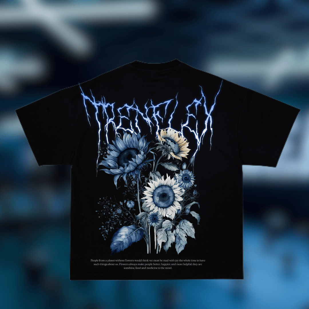 TrenFlex Flower Oversized Graphic Tee - Trenflex