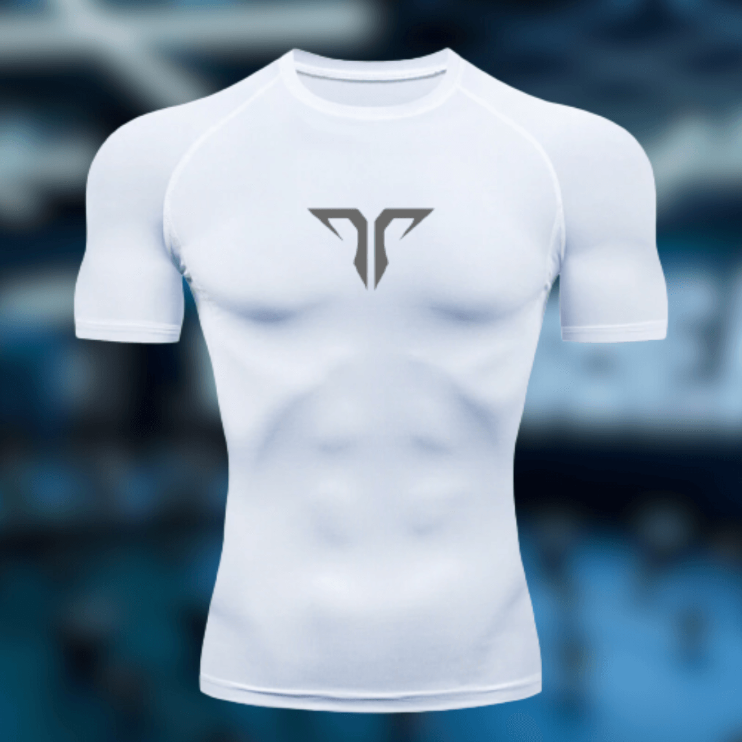 TrenFlex Small Logo - Short Sleeve Platinum - Trenflex