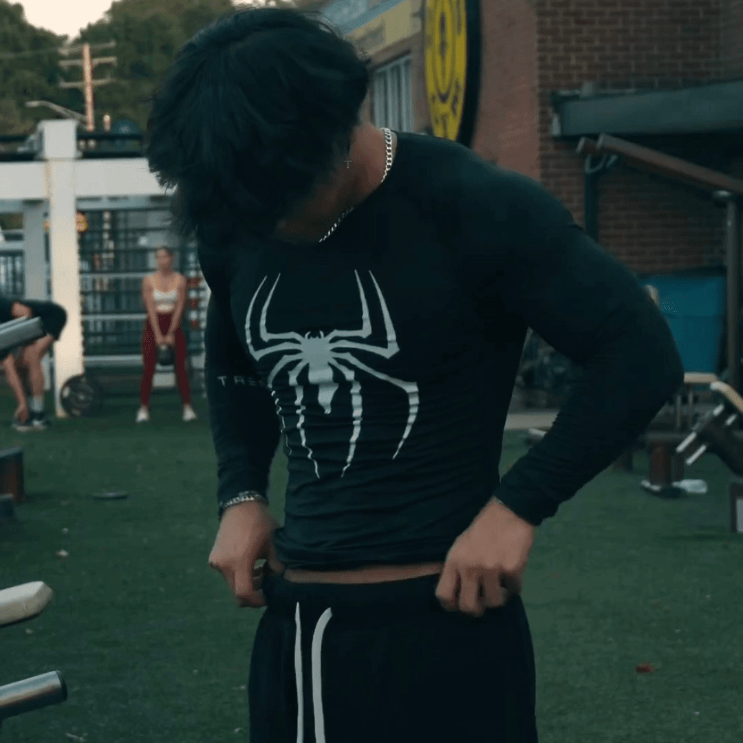Spidey Compression - Black Long Sleeve - Trenflex